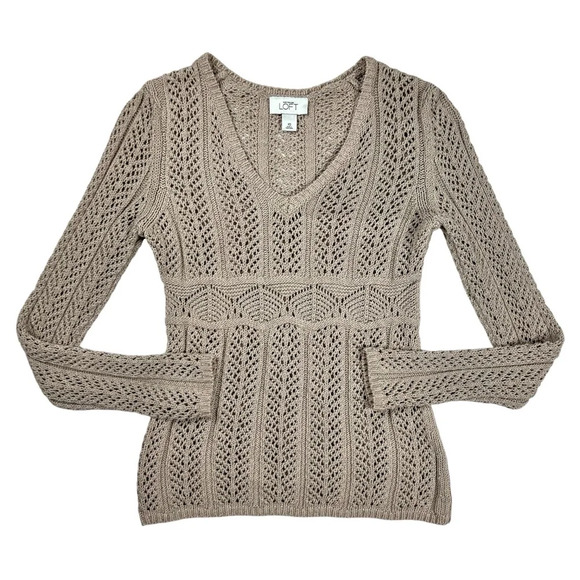 Vintage V Neck Knit Sweater - Picture 1 of 7